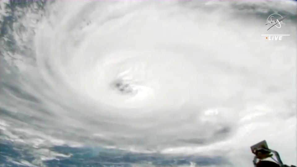 Video aus dem Weltall: Nasa zeigt, wie Hurricane Ian auf Florida trifft