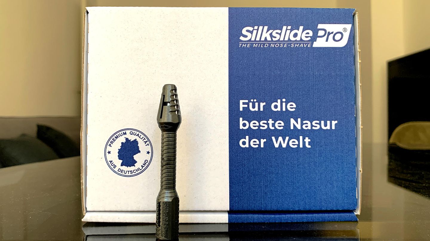 Der Silkslide Pro aus DHDL steht vor seiner Verpackung
