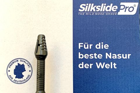 Der Silkslide Pro aus DHDL steht vor seiner Verpackung