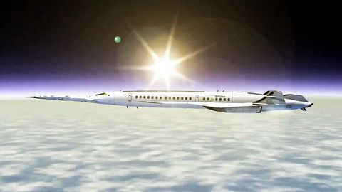 Futuristisches Konzept: Hyperschall-Flugzeug mit 4000 km/h soll in 80 Minuten von London nach New York fliegen