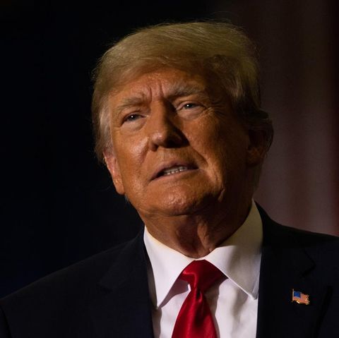 Donald Trump auf einer Wahlkampfveranstaltung anlässlich der Zwischenwahlen im November in Warren, Michigan