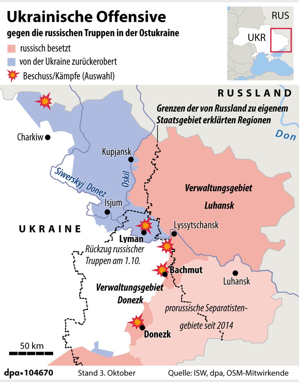Mappa delle aree restaurate vicino a Kharkiv