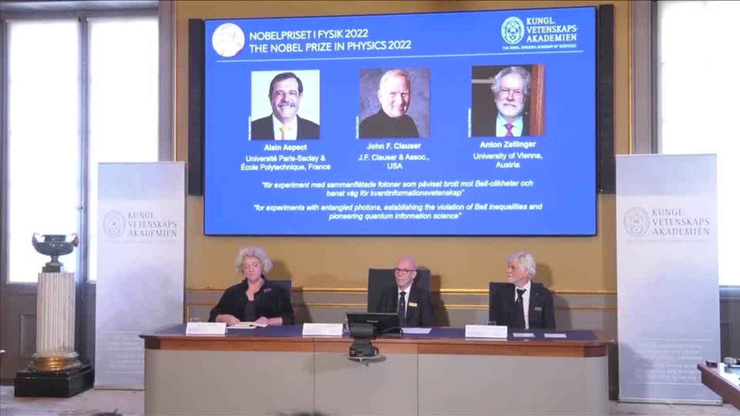 Video: Physik-Nobelpreis Geht An Drei Quantenphysiker | STERN.de