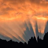 Sonnenuntergang in den Dolomiten