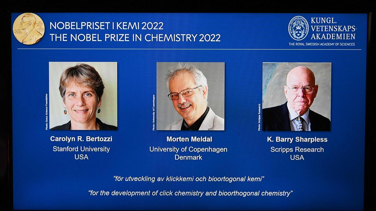 Carolyn Bertozzi, Morten Meldal, Barry Sharpless
