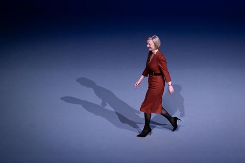 Liz Truss auf dem Parteitag