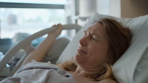 Katie Darling aus Louisiana bei der Geburt ihres Sohnes