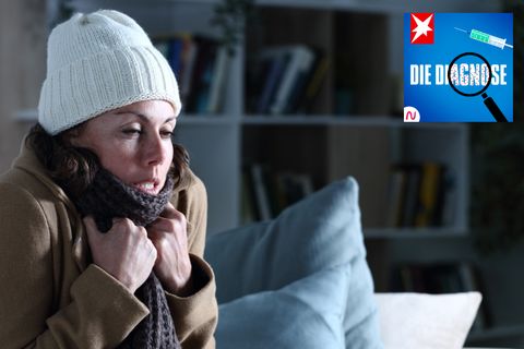 Eine Frau friert permanent und wird immer schwächer