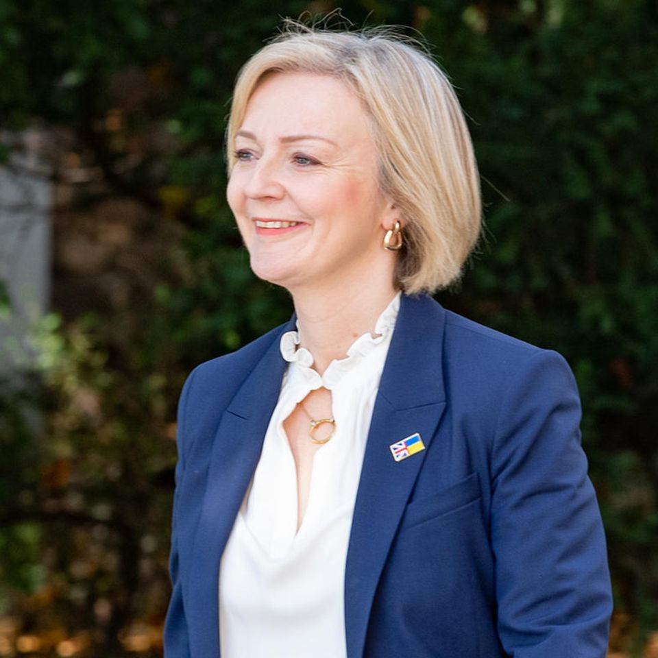 Die britische Premierministerin Liz Truss in Prag