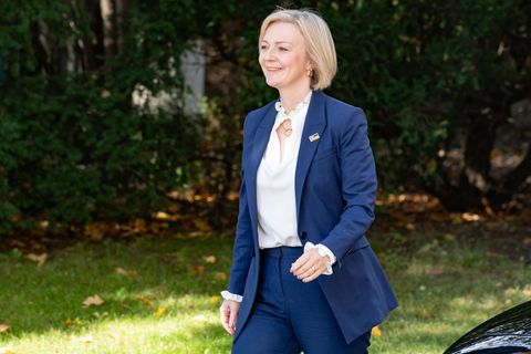Die britische Premierministerin Liz Truss in Prag