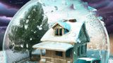 Könnte die KI auch ein stern-Cover zeichnen? Wir haben es mit dem Motiv auf dem aktuellen Heft ausprobiert.  Die Bildbeschreibung: "An illustration of a family in front of a detached house and a car inside a broken snow globe with a storm in the background, hyper realistic"