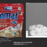 Neben diversen Lebensmitteln wurde auch diese Spülmaschinentabs unters Röntgengerät gelegt.