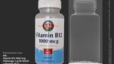 Irgendwo am Boden der Packung liegen ein paar Vitamin-Tabletten. Geschätzter Luftanteil: 95 Prozent.