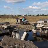 Improvisierte Brücke on Borowa