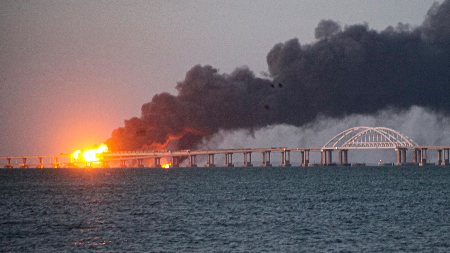 Explosion auf der Krim-Brücke