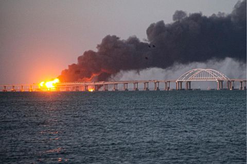 Explosion auf der Krim-Brücke