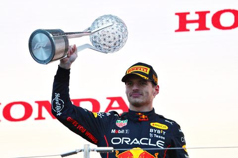 Max Verstappen freut sich über seinen zweiten Weltmeistertitel