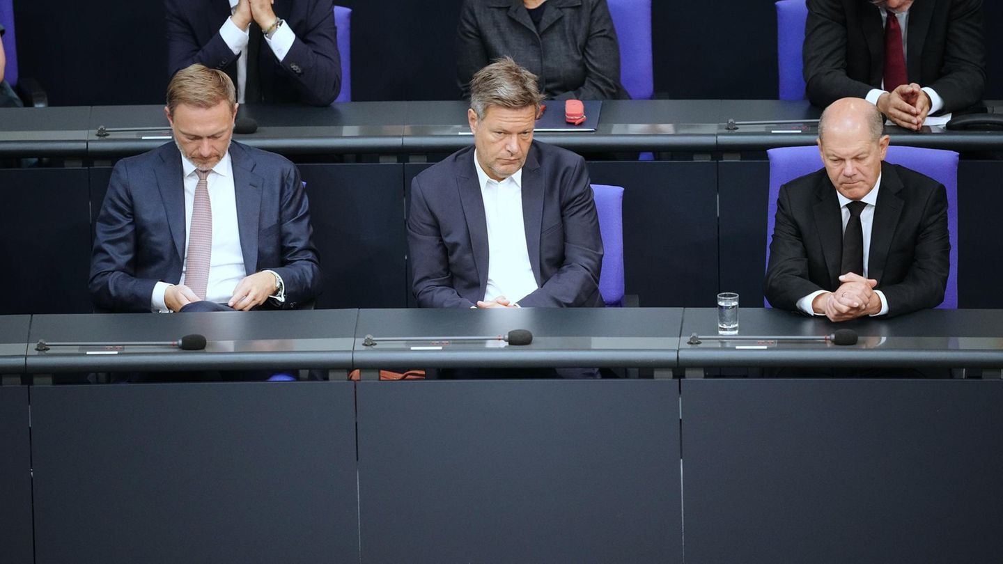 Von links: Christian Lindner (FDP), Robert Habeck (Grüne) und Olaf Scholz (SPD)