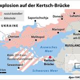 Explosion auf der Kertsch-Brücke