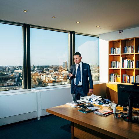 Lars Windhorst, fotografiert Anfang 2022 in der Berliner Repräsentanz seiner Tennor-Gruppe