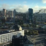 Rauchwolken über Kiew