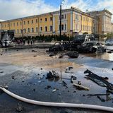 Schäden nach Raketenangriff