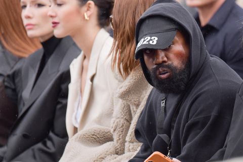 Rapper und Designer Kanye West auf der Paris Fashion Week