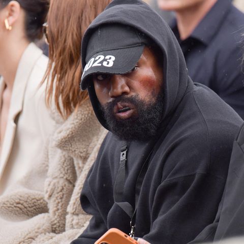 Rapper und Designer Kanye West auf der Paris Fashion Week