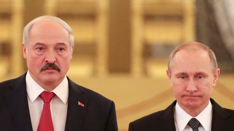 Ukraine-Krieg: Russlands Präsident Putin und Belarus-Diktator Lukaschenko wollen gemeinsame Truppen aufstellen (Symbolbild)