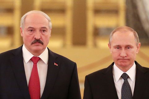 Ukraine-Krieg: Russlands Präsident Putin und Belarus-Diktator Lukaschenko wollen gemeinsame Truppen aufstellen (Symbolbild)