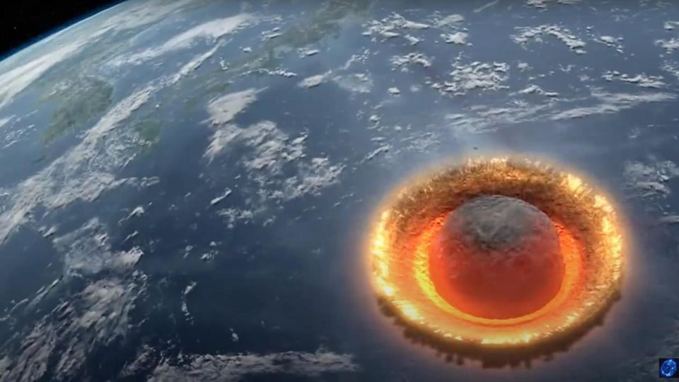 Asteroid schlägt auf Erdoberfläche ein