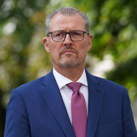 BDA-Präsident Rainer Dulger bei einer Pressekonferenz zur konzertierten Aktion im September
