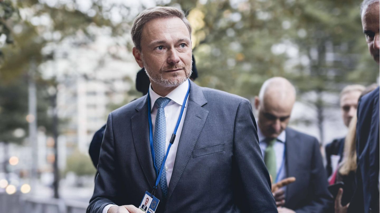 Bundesfinanzminister Christian Lindner (FDP) bei der IWF-Herbsttagung in Washington