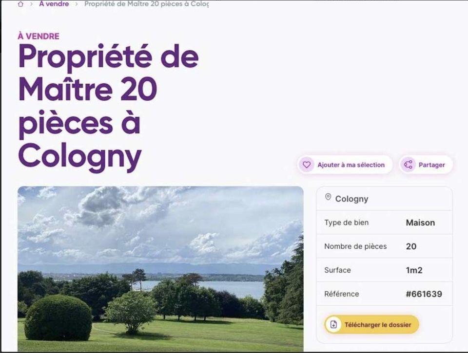 Mit diesem Bild wurde die Villa in der Anzeige des Immobilienbüros präsentiert 