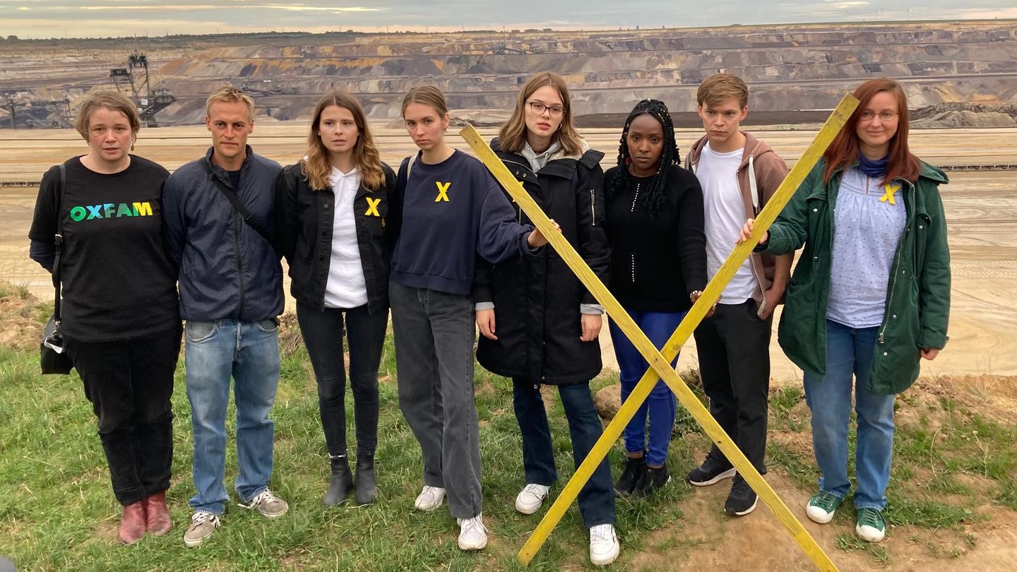 Lützerath: Aktivisten vor der Kohlegrube Lützerath: Aktivisten vor der Kohlegrube