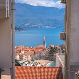 Blick auf die Altstadt von Budva, Montenegro
