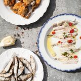 Verschieden Arten Sardellen