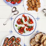 Amalfi: Tisch voller Antipasti