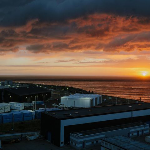 Gelände des AKWs Flamanville