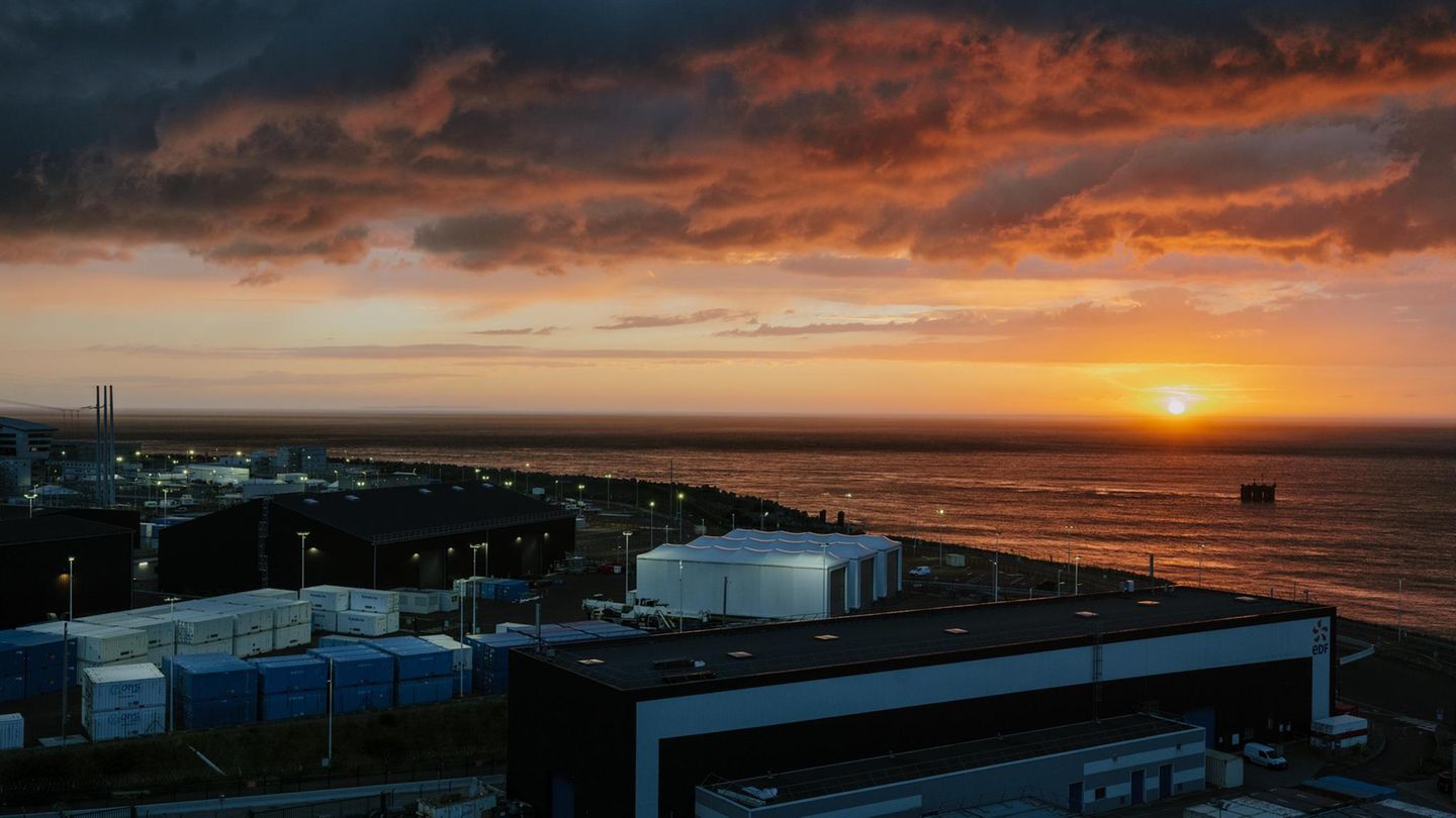 Gelände des AKWs Flamanville