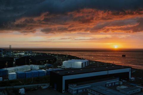 Gelände des AKWs Flamanville