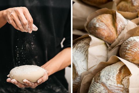 Detailaufnahme von Brot
