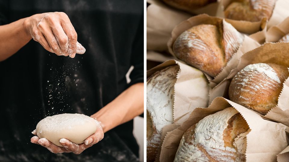 Detailaufnahme von Brot