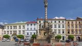 Blick auf die Dreifaltigkeitssäule in Olomouc, Tschechien