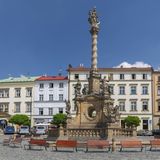Blick auf die Dreifaltigkeitssäule in Olomouc, Tschechien