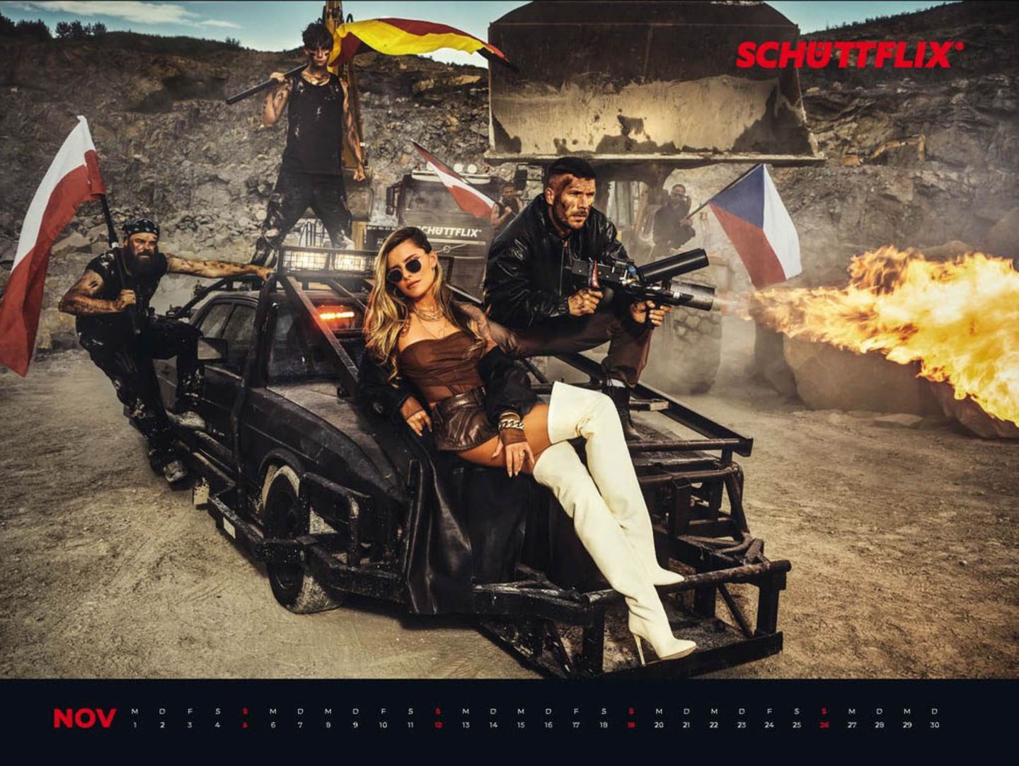 Sophia Thomalla holt sich für ihren Schüttflix-Kalender Verstärkung |  STERN.de