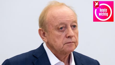 Alfons Schuhbeck mit traurigem Gesichtsausdruck - dazu heute wichtig-Logo
