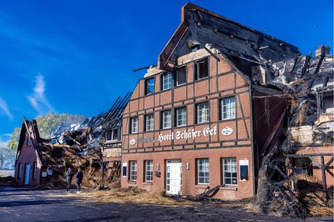 Brand Flüchtlingsunterkunft Groß Strömkendorf