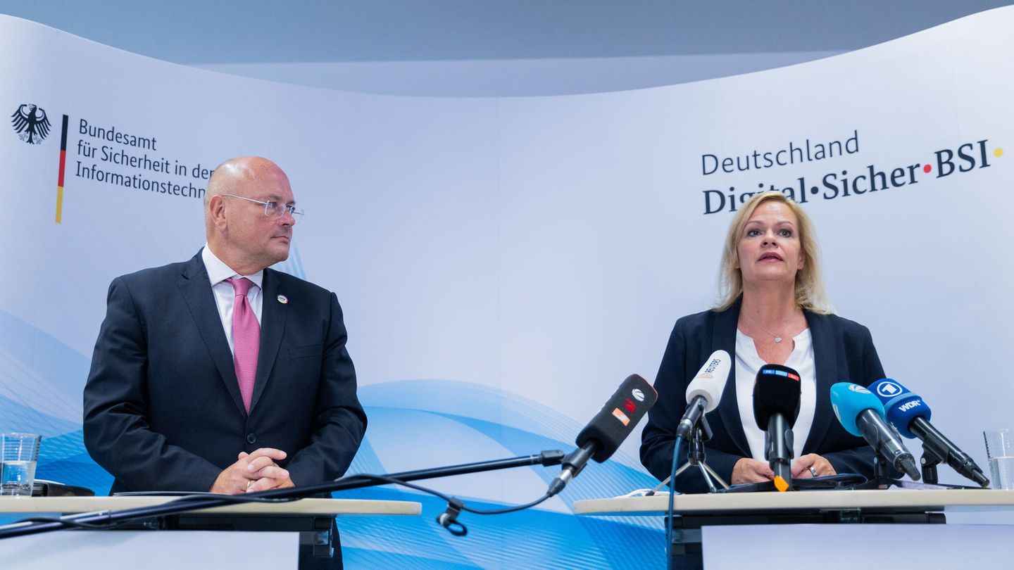 Arne Schönbohm und Nancy Faeser