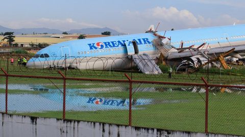 Das Passagierflugzeug vom Typ Airbus SE A330, das von Seoul nach Cebu unterwegs war, hatte zweimal versucht, bei schlechtem Wetter zu landen